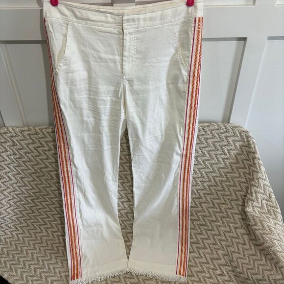 Trina Turk X INC Embroidered Linen Blend Pants - Picture 3 of 12